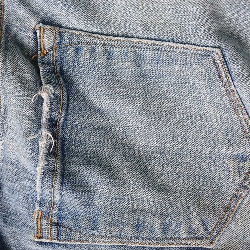 KanCan Destressed High Rise Jean Shorts Large - Picture 5 of 5